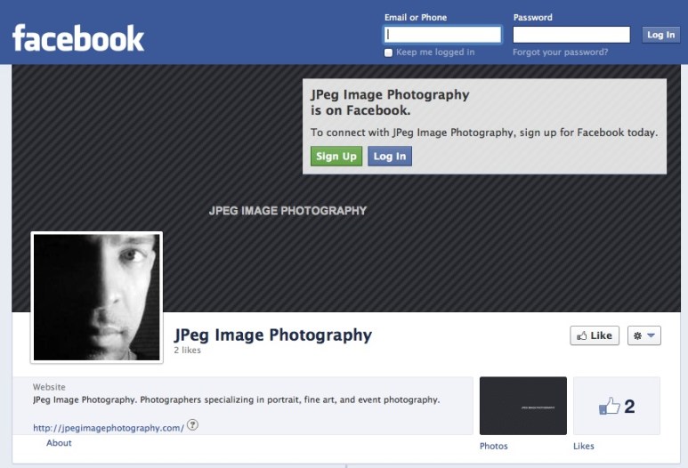 JPeg Image Photography Facebook page.